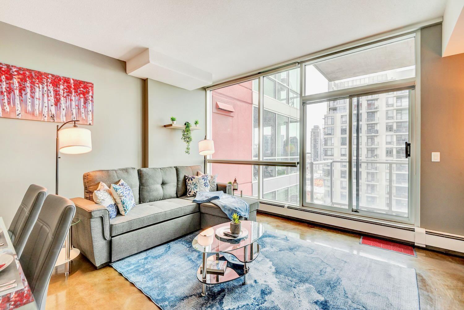 Modern 2Br Condo - King Bed - Downtown City Views YYC Buitenkant foto